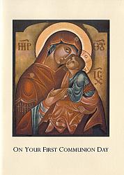 Our Lady Communion Card