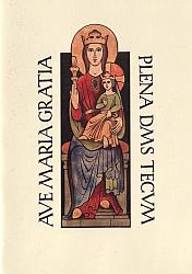 Card, Ave Maria Gratia Plena