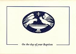 Baptism Card - Doves