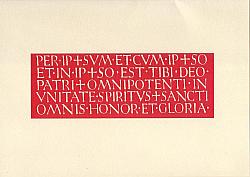 Ordination  Card - Per Ipsum/Calligraphy