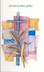 Golden Jubilee Card - Cross
