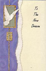 New Deacon Card- Dove