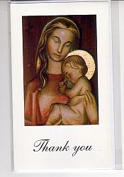 Thank you Card - Our Lady