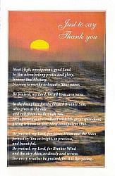 Canticle Thank you Card