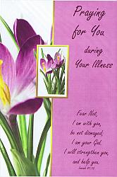 Praying for you during your illness - Card