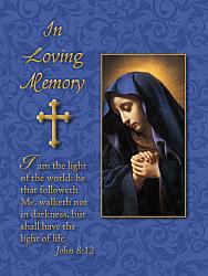 In Loving Memory Mass Card