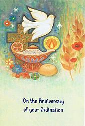 On the Anniversary of your Ordination Card - Dove