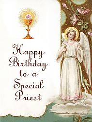 Happy Birthday to a Special Priest Card