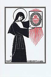 Card, Saint Margaret Mary