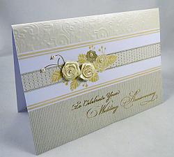 Wedding Anniversary Card - 3D Roses