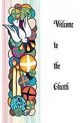 Welcome to the Church Card - Dove
