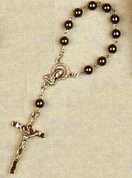 Haematite single decade rosary