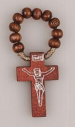 Wood finger rosary x 12