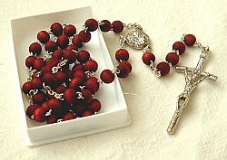 Padre Pio rose-scented rosary beads