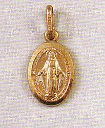 Gold Miraculous Medal - watch medal