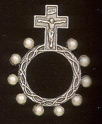 Metal Rosary Ring x 3