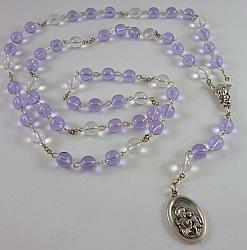 St Joseph Chaplet - glass beads