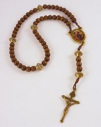 Our Lady Undoer of Knots Rosary - brown