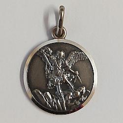 St Michael sterling silver medal without chain