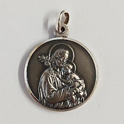 St Joseph sterling silver medal without chain