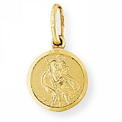 St Christopher Gold Watch Medal