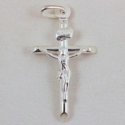 Small silver crucifix without chain