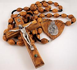 Large olive wood wall rosary
