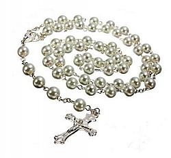 Imitation Pearl Rosary