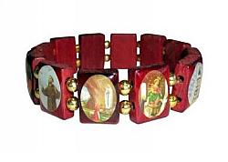 Saints Icon Wood Bracelet