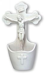 Crucifix font - white