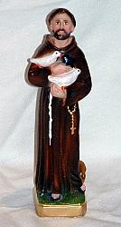 St Francis Statue, 8 inch plaster