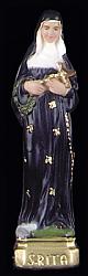St Rita Statue, 8 inch plaster
