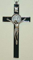 Large St Benedict wall crucifix - 7.5 inch