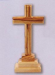 Olivewood Standing Cross - 6.25 inch