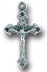 Small metal crucifix - silver  x 6