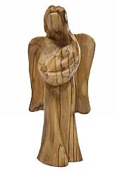 Olive wood Angel statue