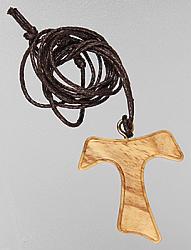 Tau cross on cord - pendant x 6