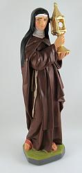 Saint Clare Statue, 10 inch plaster