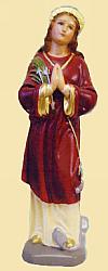 St Philomena Statue, 12.75 inch plaster