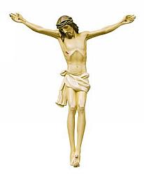 Large Crucifix Corpus, 24 inch fibreglass