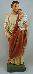 Saint Joseph and Child Statue, 12 inch plaster