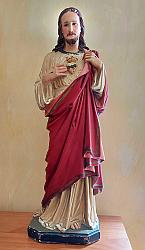 Vintage Sacred Heart Statue - 24 inches