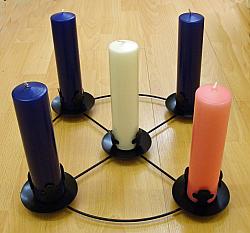 Advent Candle and Frame Set - 14 inch