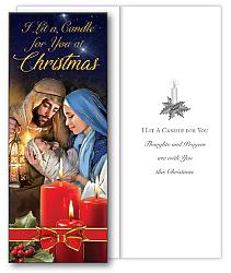 Christmas Card - I lit a Candle for You - Joy