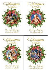 Deluxe Christmas Card Pack - Silent Night (pack of 12)