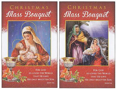 Christmas Card Pack - Mass Bouquet - Nativity (2 cards)